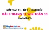 Giải bài 3 trang 31 Toán 11 tập 1 SGK Cánh Diều